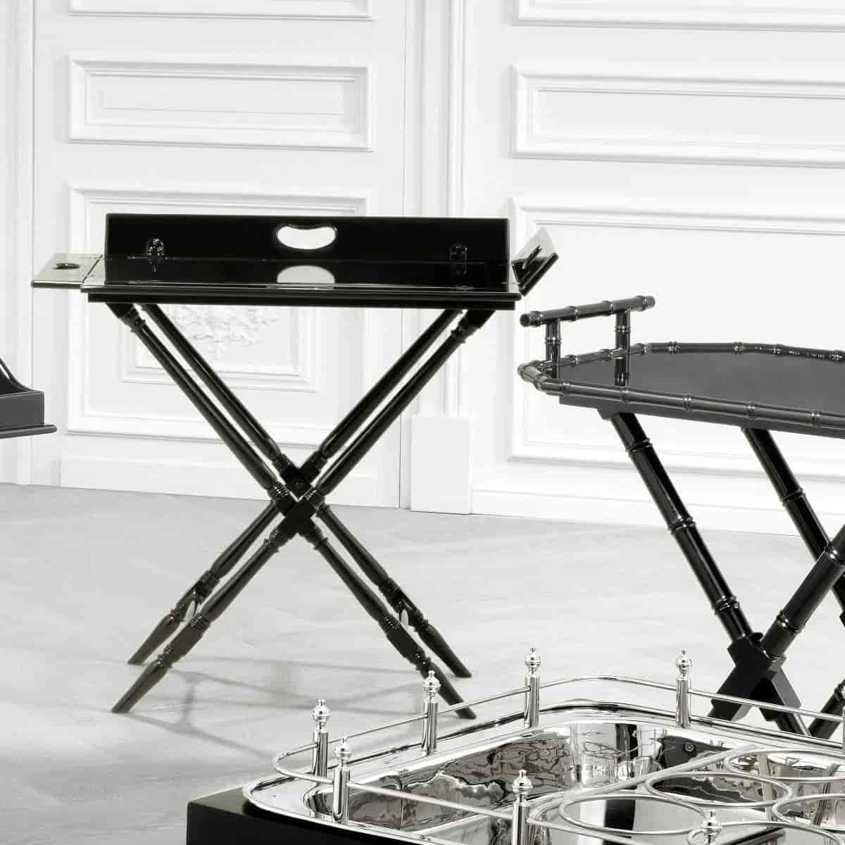 Butler Tray Rudolph piano black finish