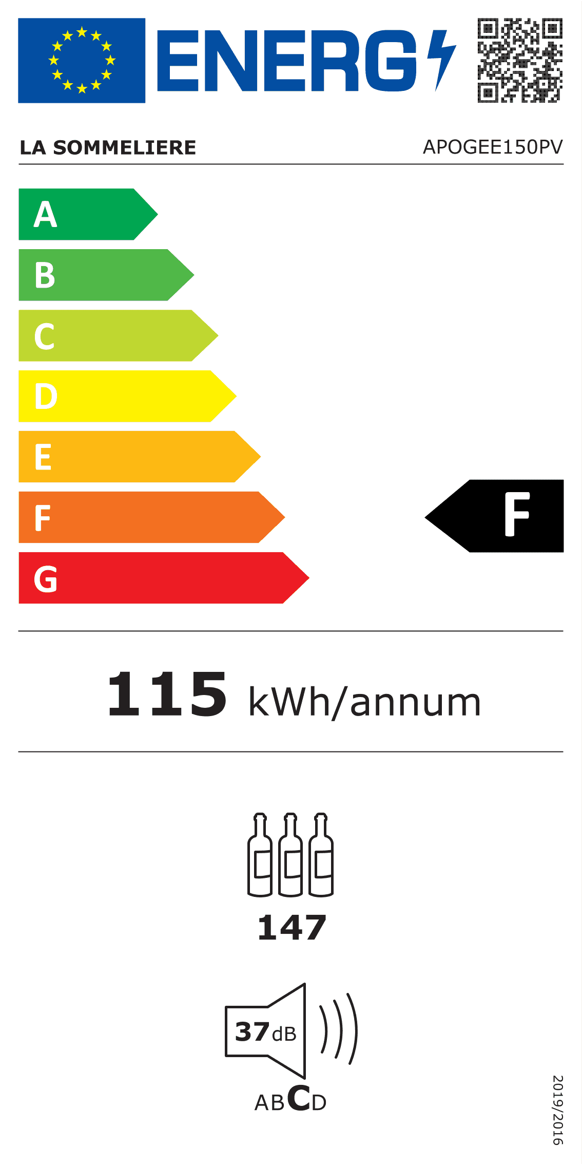 La Sommelière APOGEE150PV vinkyl