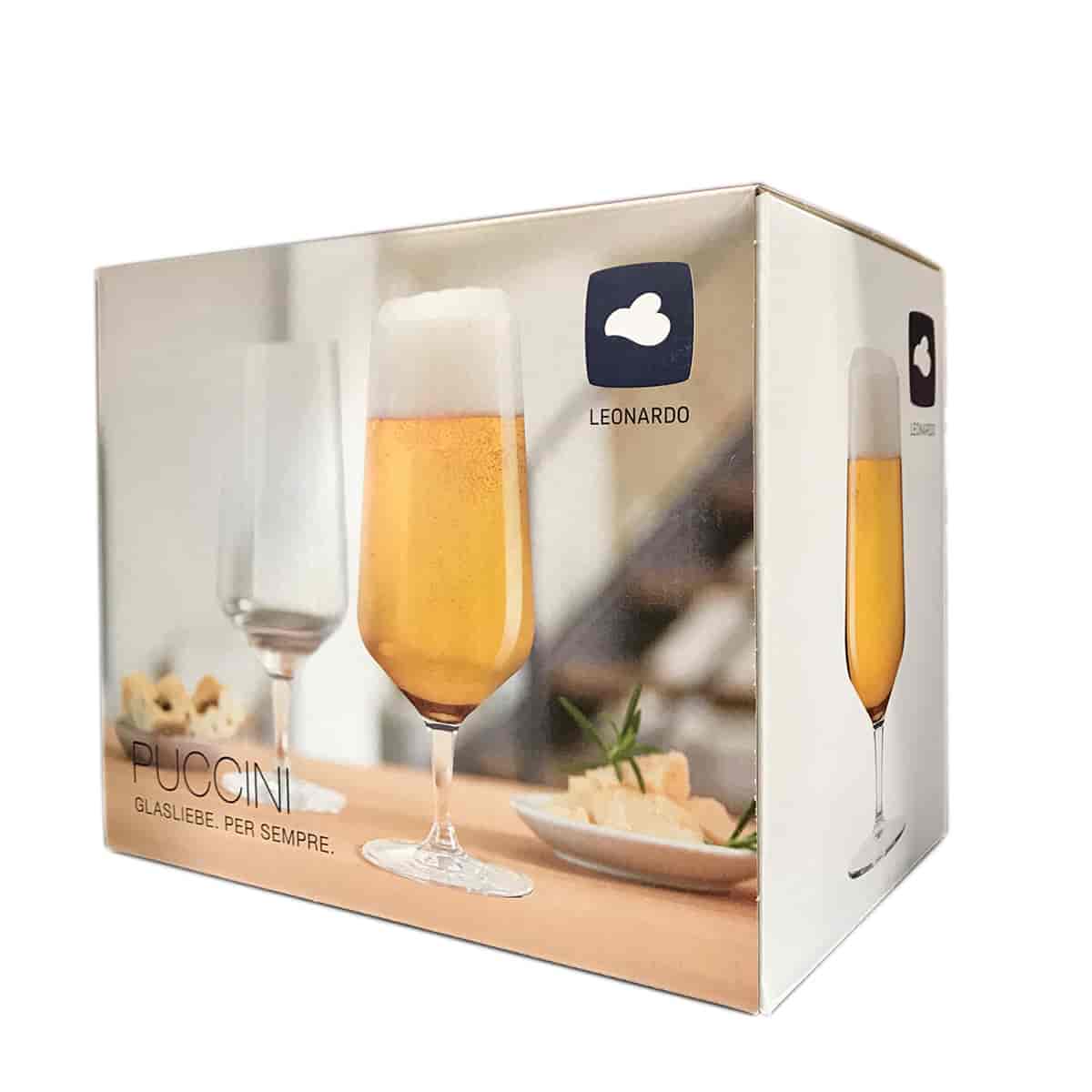 PUCCINI 6-pack Ölglas / Allglas 410ml