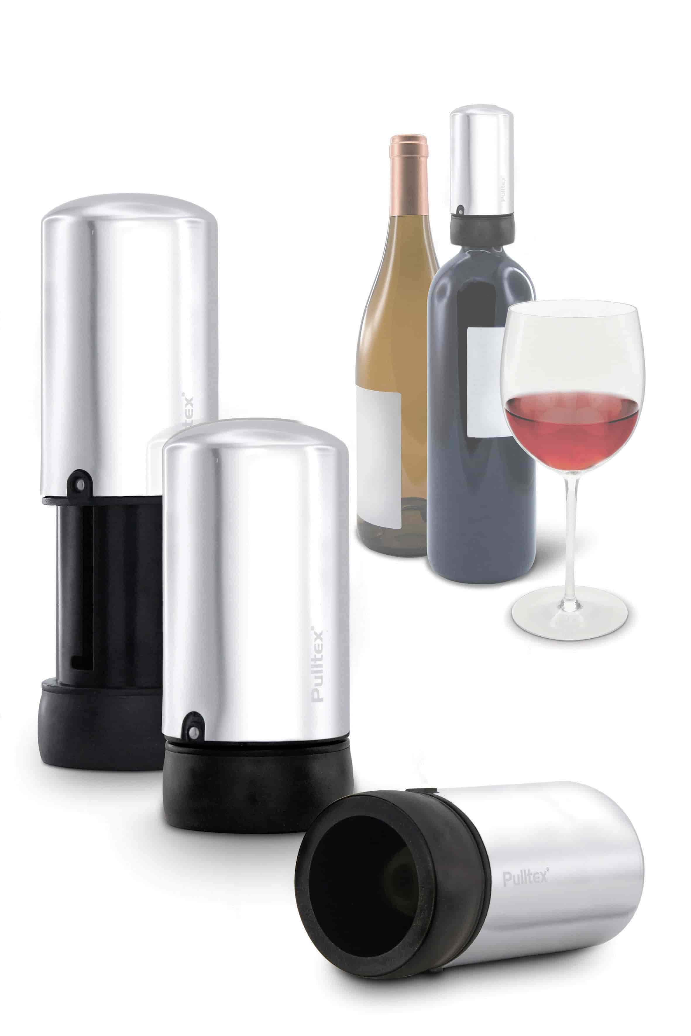 PULLTEX, Vacuumpump & wine saver silver