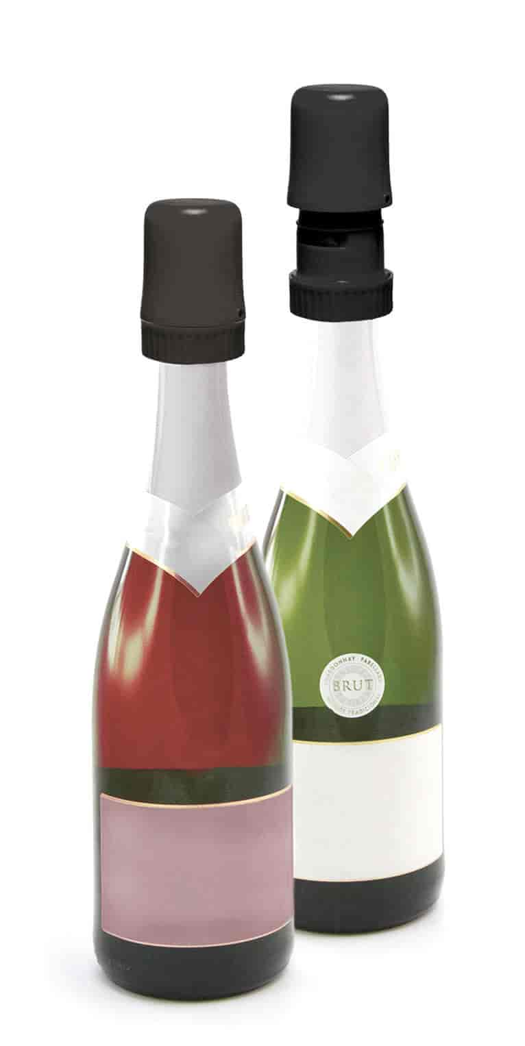 PULLTEX, Vacuumpump & sparkling wine saver svart