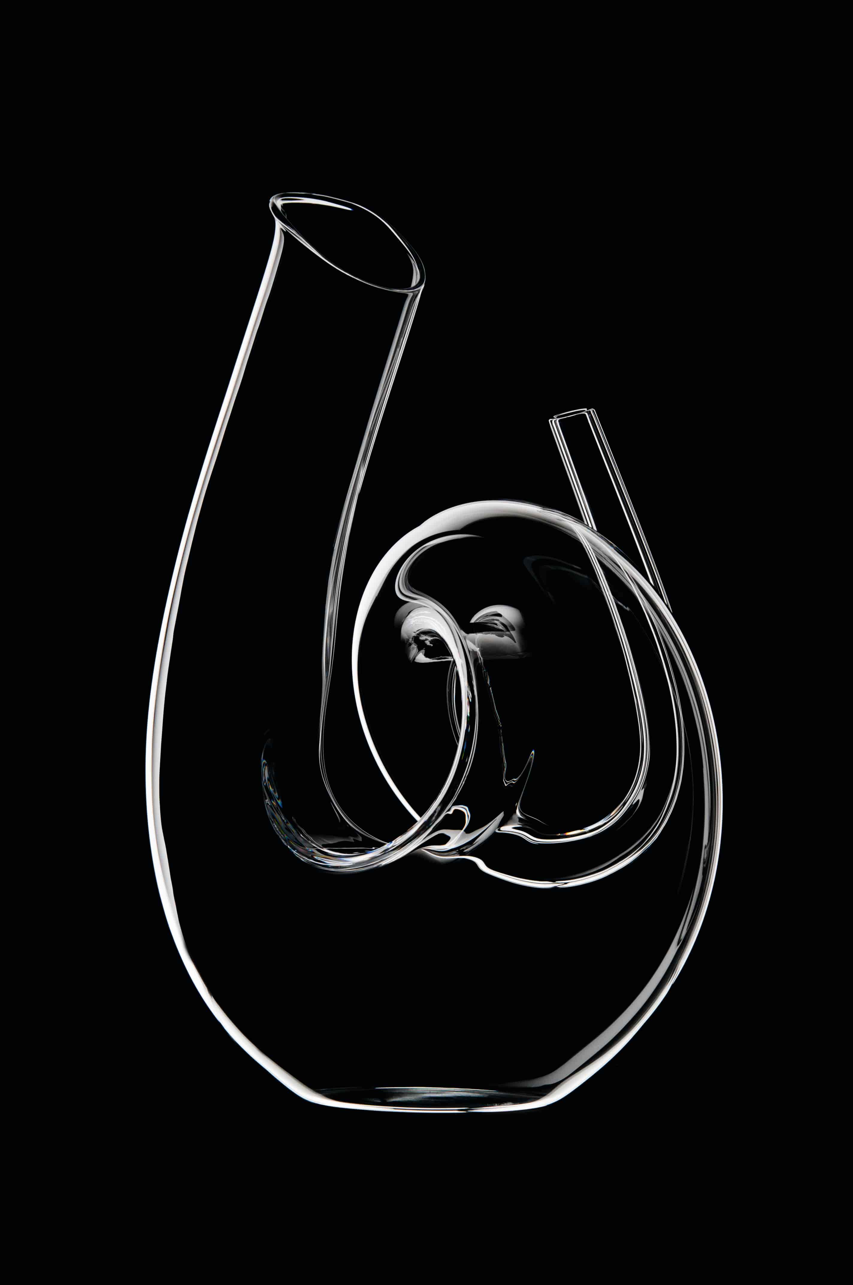 Riedel, Karaff Curly Clear, Decanter Handmade