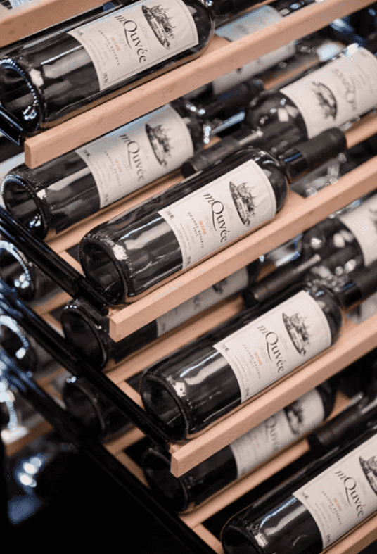 Mquvée, Vinlagringsskåp - Velvet 125 Glass Premium "Rail" Package