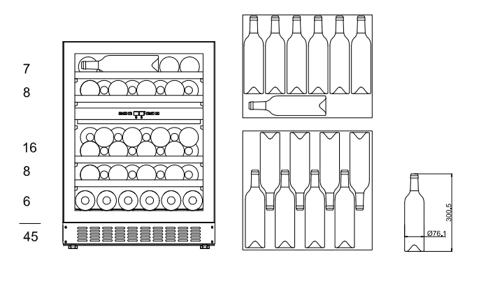 mQuvée vinkyl, WineCave 700 60D Rostfri