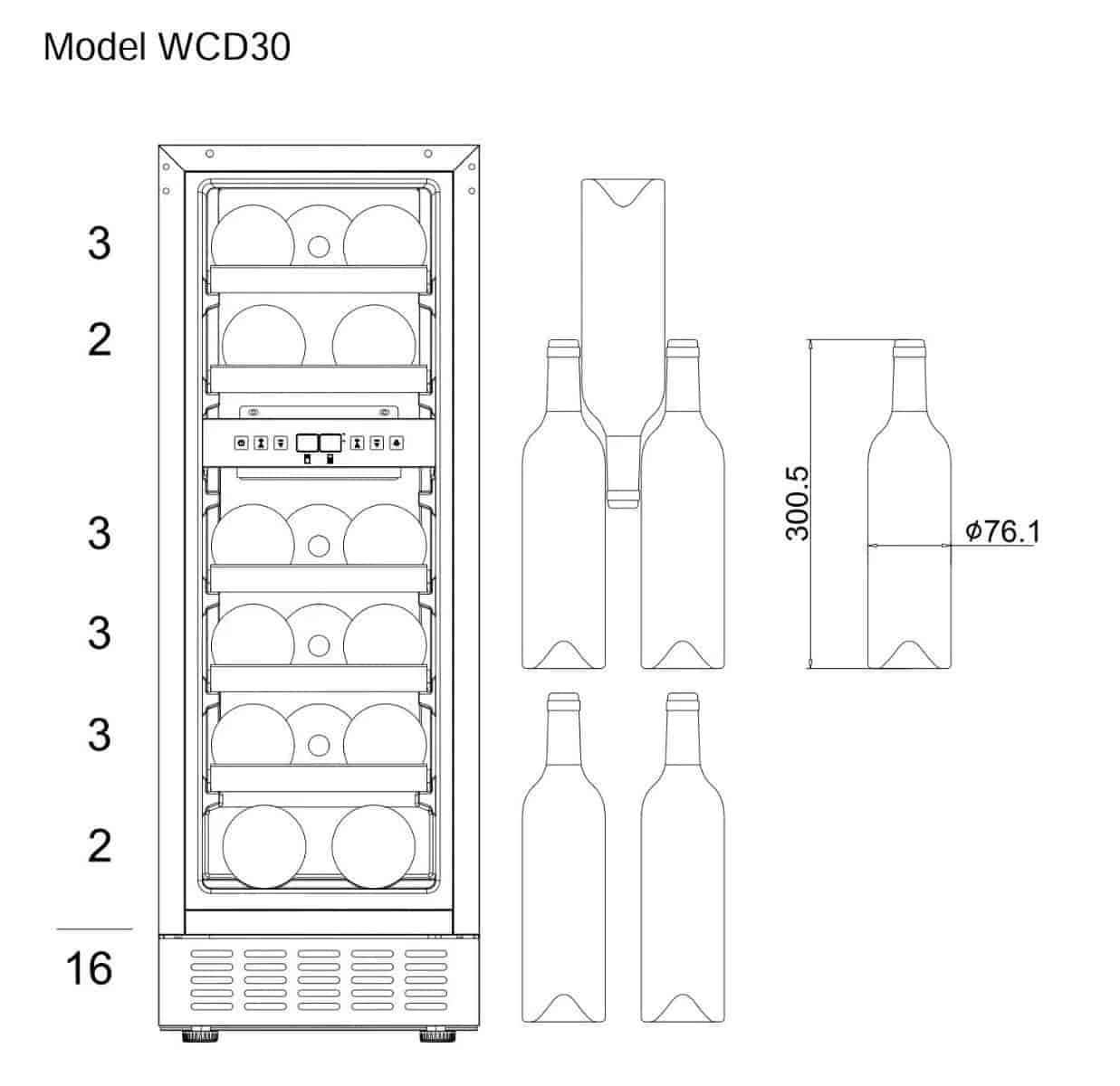 mQuvée vinkyl, WineCave 720 30D Vit