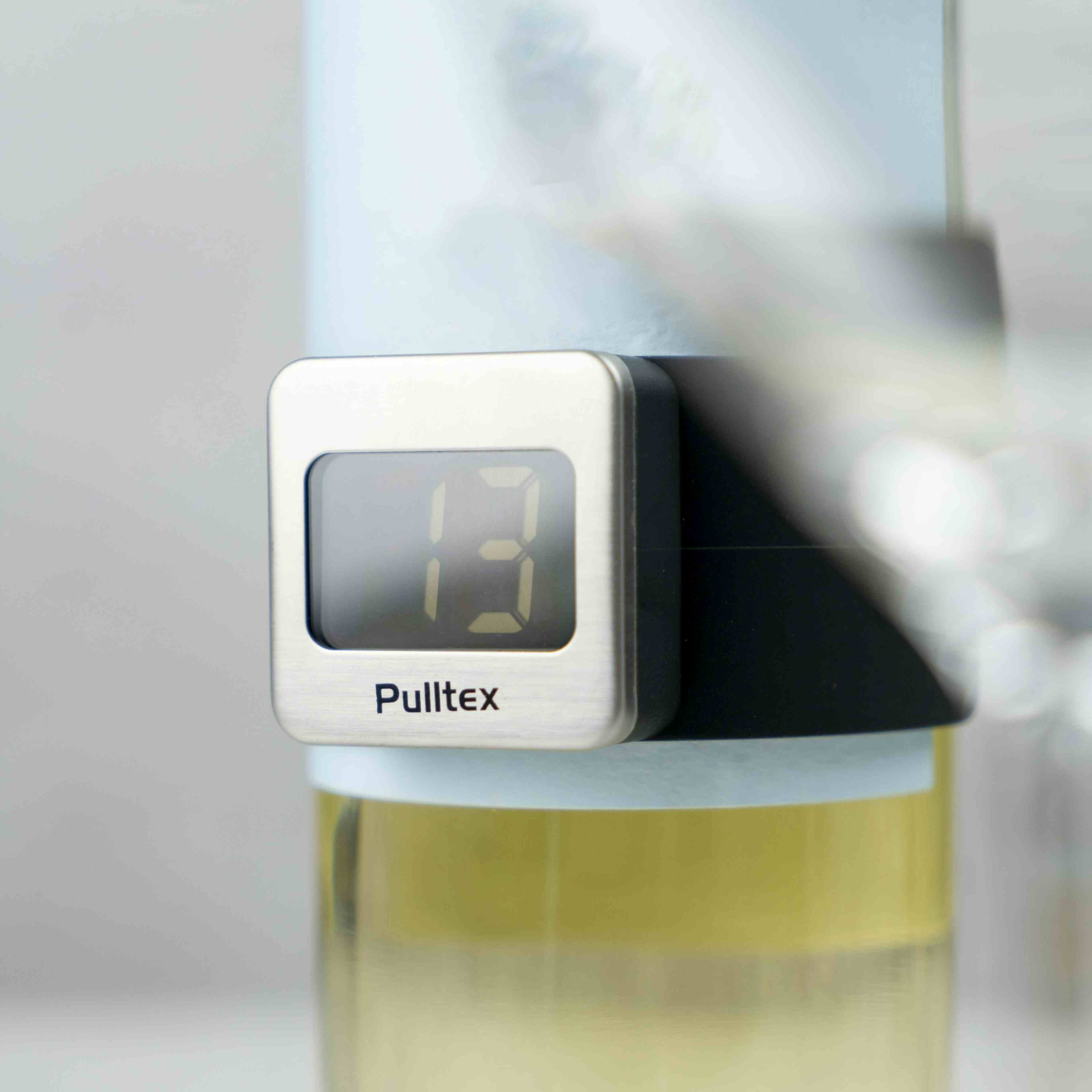 PULLTEX, Vintermometer till flaska svart