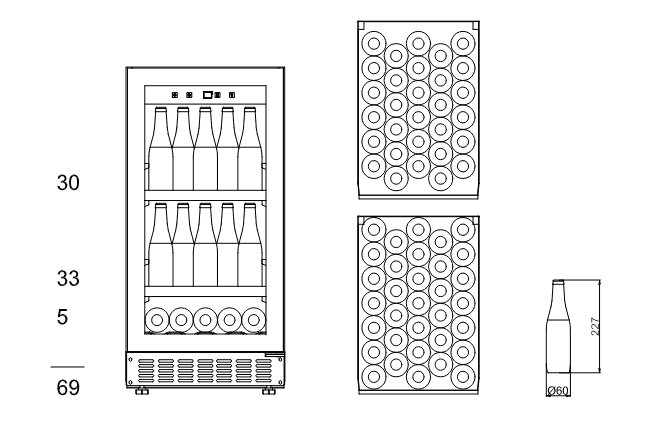 mQuvée ölkyl, 40cm Anthracite Black mQuvée ölkyl, 40cm Anthracite Black