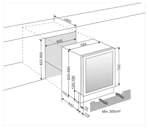 mQuvée ölkyl, 60 cm Anthracite Black mQuvée ölkyl, 60 cm Anthracite Black