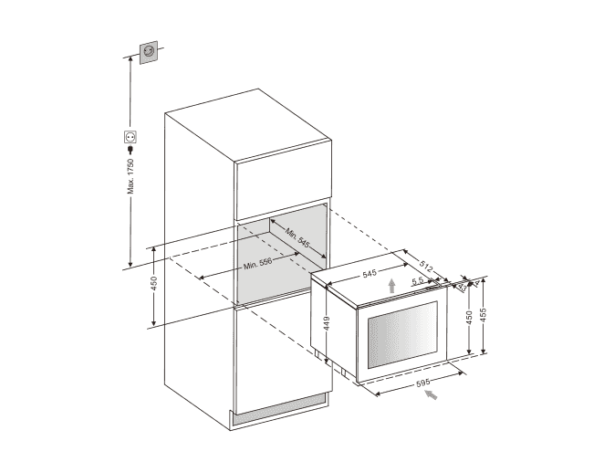 Integrerbar vinkyl - WineKeeper Exclusive 23S Push-Pull Integrerbar vinkyl - WineKeeper Exclusive 23S Push-Pull