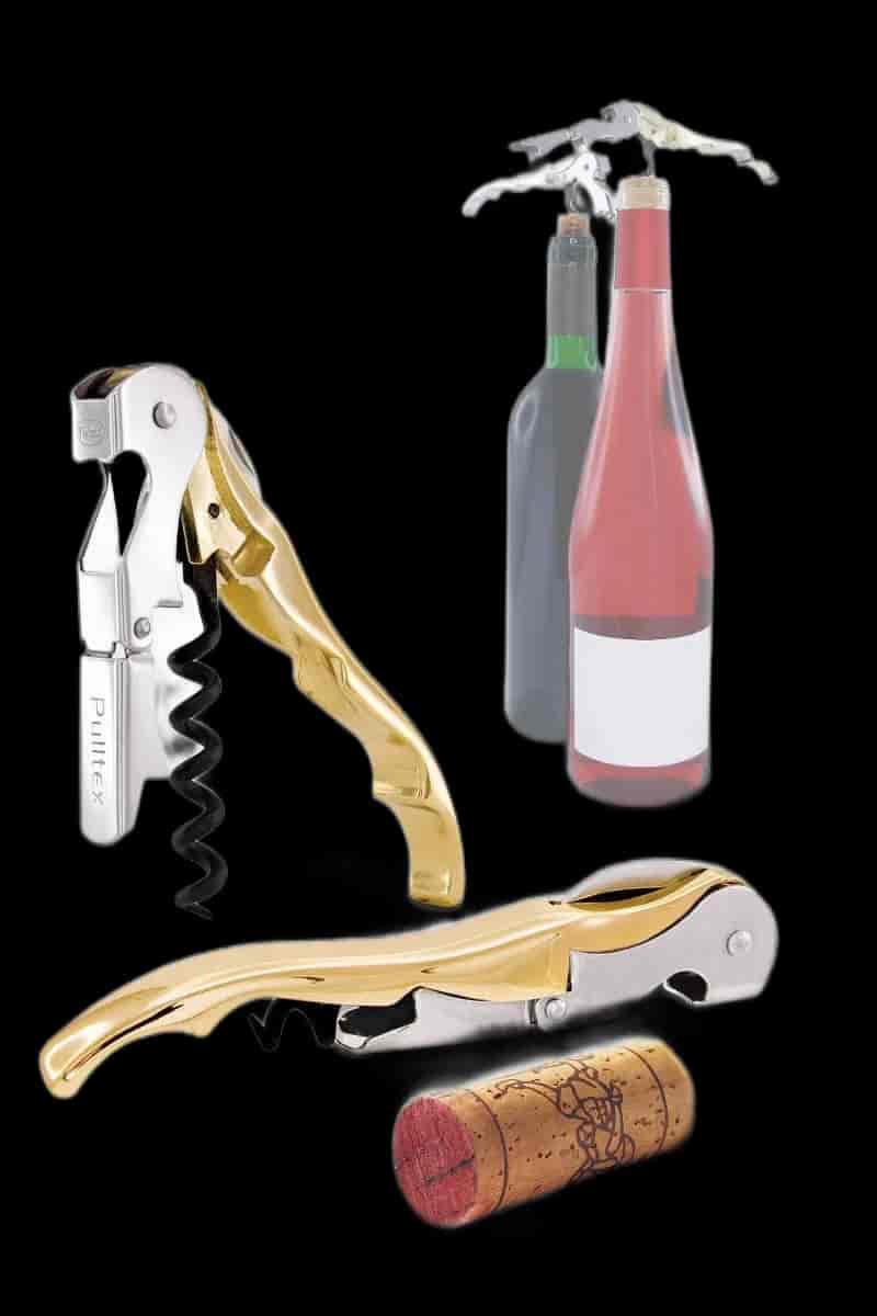 PULLTEX, Vinöppnare Pulltaps Classic guld m hölster PULLTEX, Vinöppnare Pulltaps Classic guld m hölster