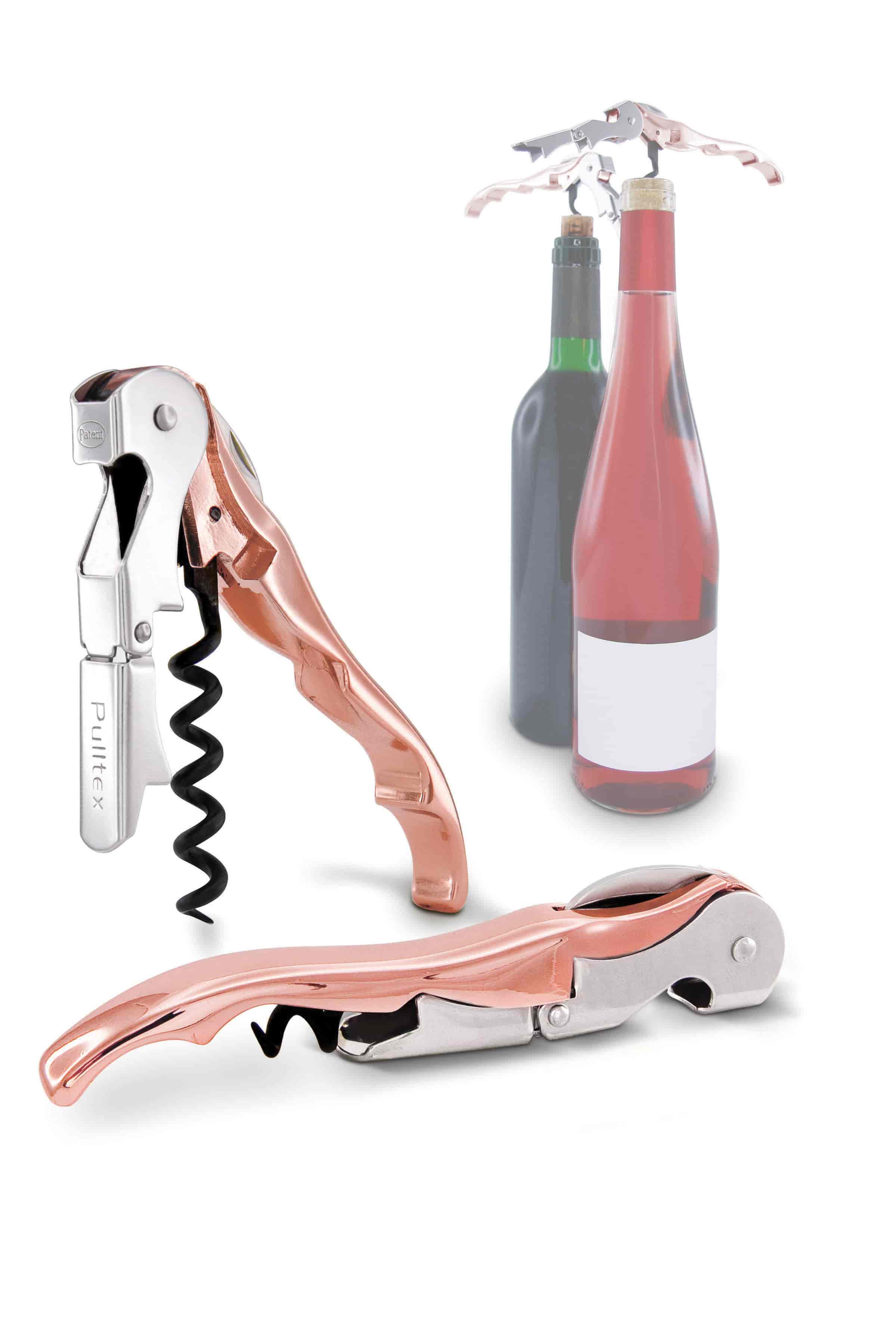 PULLTEX, Vinöppnare Pulltaps Classic roséguld m hölster PULLTEX, Vinöppnare Pulltaps Classic roséguld m hölster