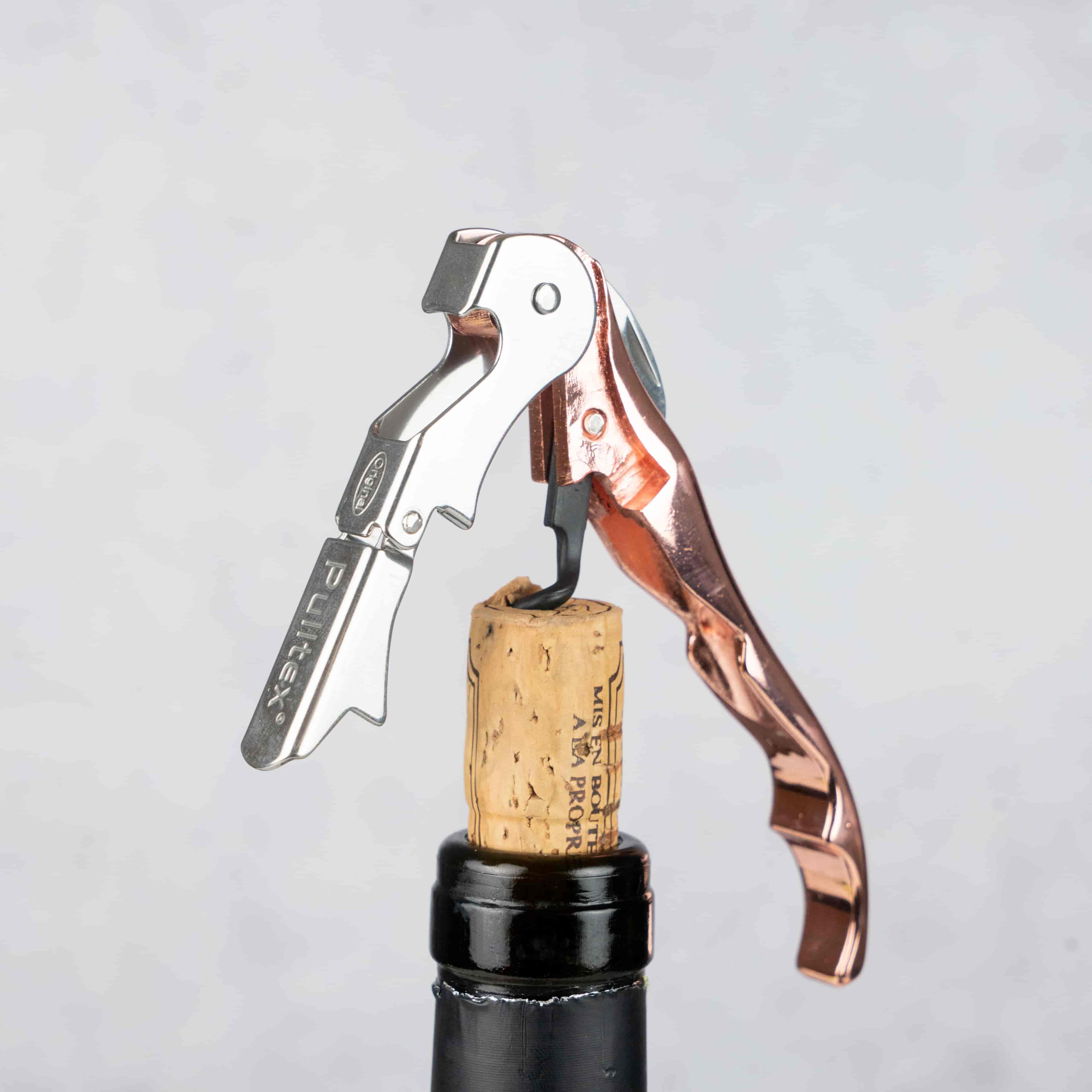 PULLTEX, Vinöppnare Pulltaps Classic roséguld m hölster PULLTEX, Vinöppnare Pulltaps Classic roséguld m hölster