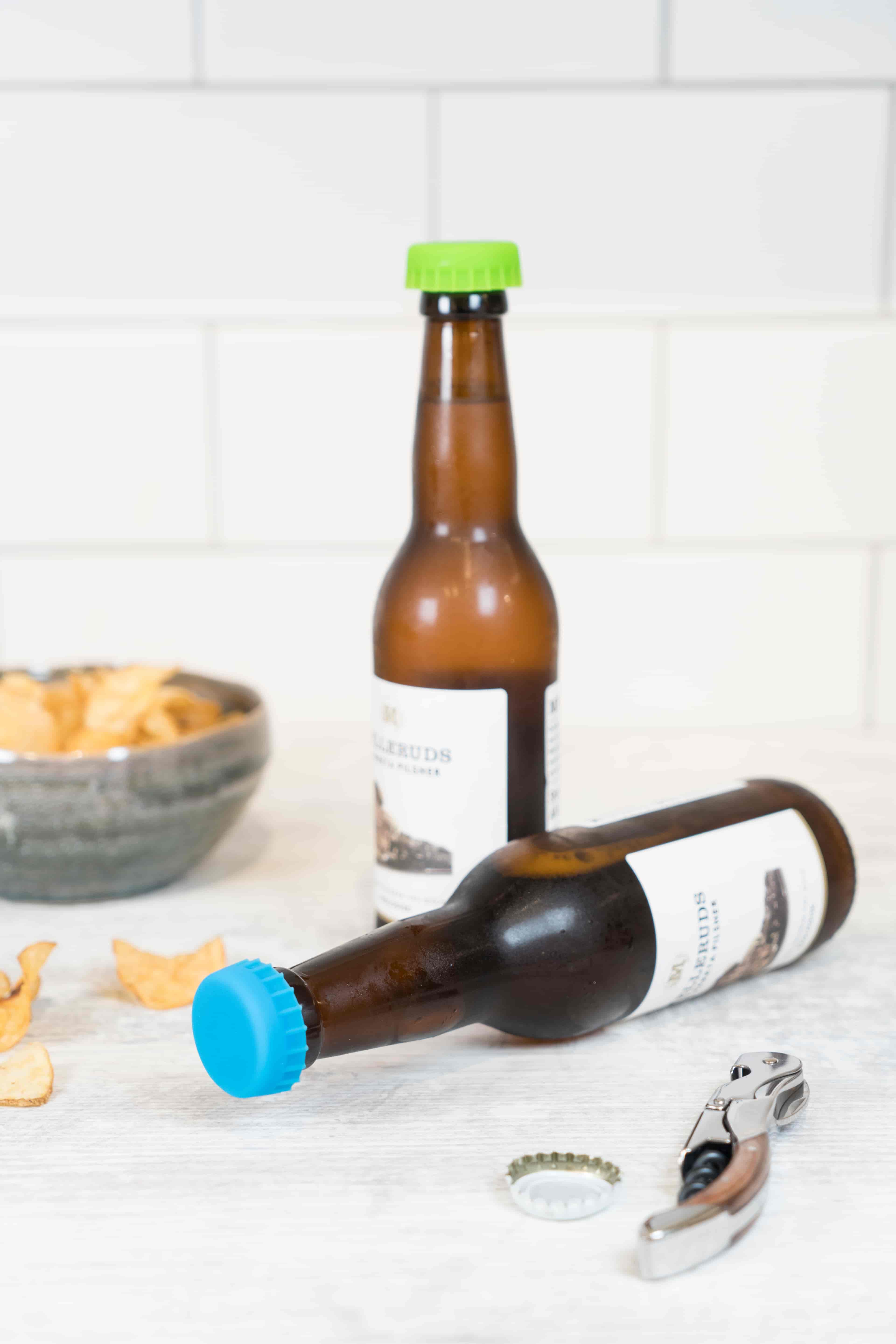 PULLTEX, Silicone beer stopper 2-pack svart/mix färg PULLTEX, Silicone beer stopper 2-pack svart/mix färg