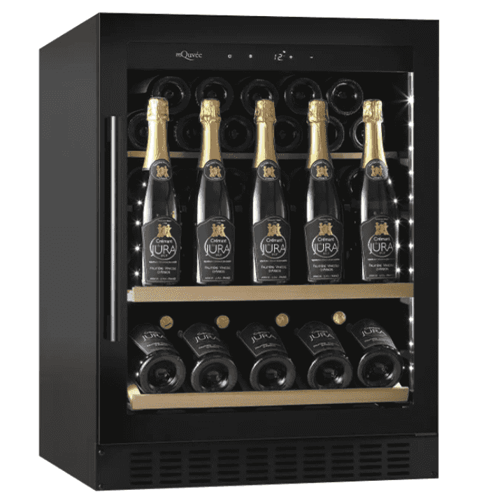 mQuvée, Inbyggbar champagnekyl, WineCave, 700, 60S, Anthracite Black mQuvée, Inbyggbar champagnekyl, WineCave, 700, 60S, Anthracite Black