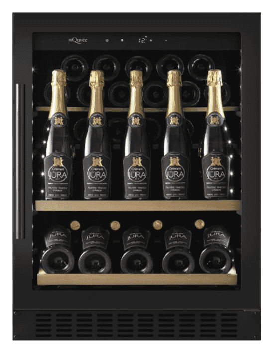 mQuvée, Inbyggbar champagnekyl, WineCave, 700, 60S, Anthracite Black mQuvée, Inbyggbar champagnekyl, WineCave, 700, 60S, Anthracite Black