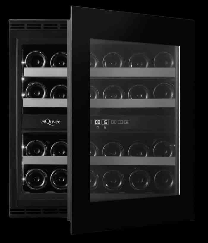 mQuvée WineKeeper Exclusive 25D Fullglass Black Push-Pull mQuvée WineKeeper Exclusive 25D Fullglass Black Push-Pull
