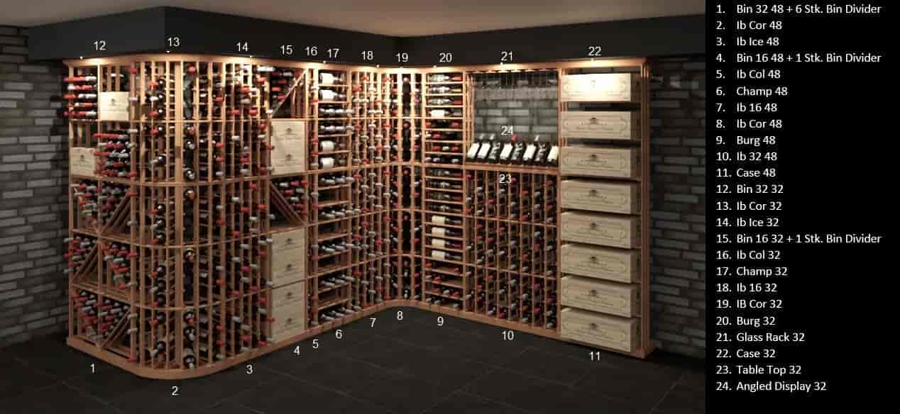 BURGUNDY 32 - 8 Shelves BURGUNDY 32 - 8 Shelves